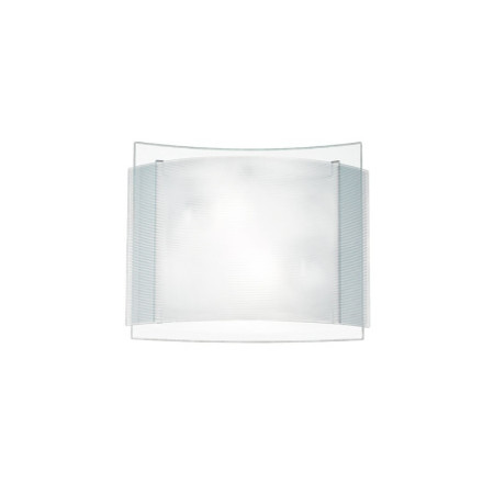 Lampadario Plafoniera Righe Ceiling Lamp Colore Bianco 2 x E 27 max 60 W