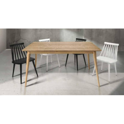 Tavolo moderno allungabile in legno  abete naturale 140x85x77 cm