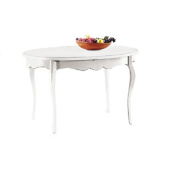 tavolo-da-pranzo classico-in-legno-massello-bianco-opaco-ovale-160x110-shopinnovativi-mobili-arredamento