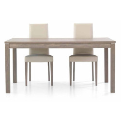 Tavolo in legno rovere grigio allungabile 160x90 cm