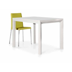 Tavolo in legno bianco allungabile rettangolare 130x85x77 cm   Ideale per pranzi, cene e riunioni, in sala pranzo o giardino.