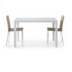 Tavolo allungabile bianco frassinato moderno 120x90 cm