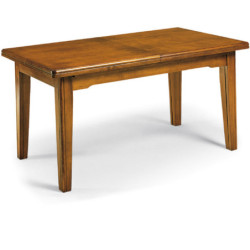 Tavolo classico in legno massello da pranzo allungabile cm160x85